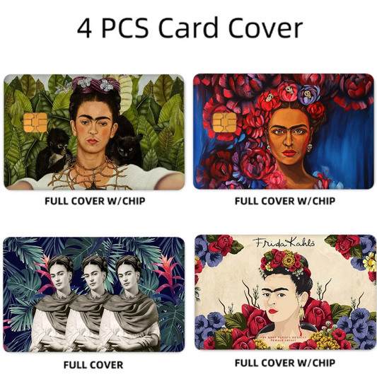 Anime Card Sticker Set: 4pcs Ultra-Thin No-Fade Cover