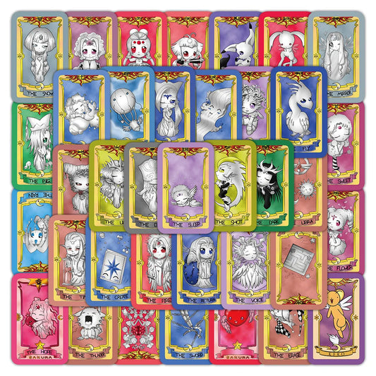 Q Version Cute Sticker Set - PVC Waterproof for Skateboard, Notebook, DIY Decoration