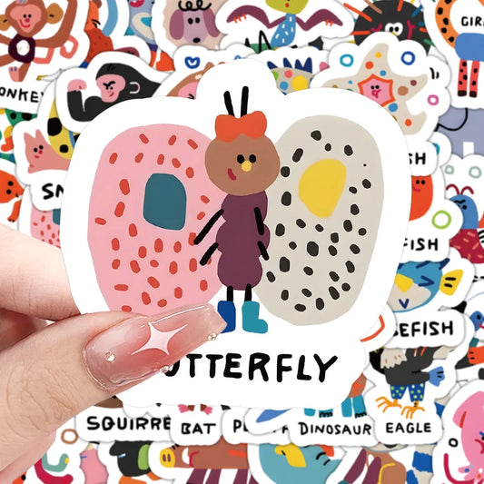 Cartoon Animal Puzzle Stickers for Phone, Laptop, Luggage, Skateboard - 10/48/96PCS
