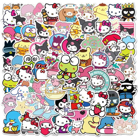 Sanrio Hello Kitty Stickers Set: 50/100pcs for Kids