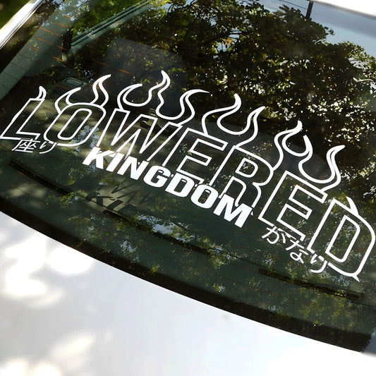 Kingdom Flame JDM Car Sticker Windshield Decal
