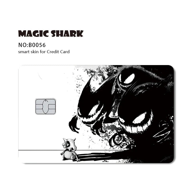 Pokemon Mewtwo Eevee Pikachu Gengar Card Sticker Cover