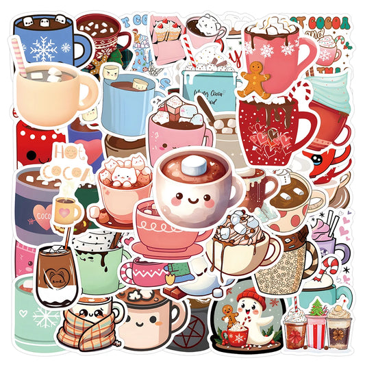 Funny Hot Cocoa Meme Stickers Decals DIY Laptop Notebook Suitcase Phone Cartoon Kids Toys