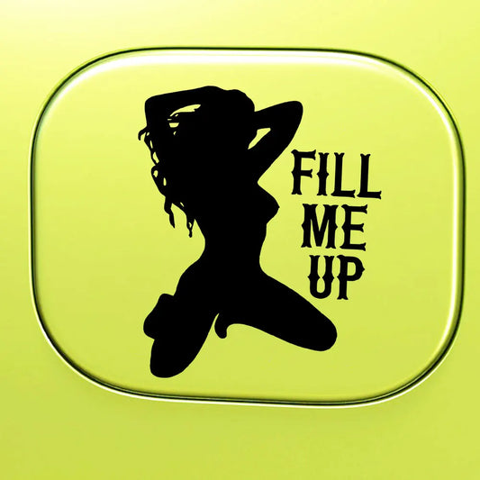 Sexy Car Fuel Tank Sticker - Waterproof Vinyl Decal