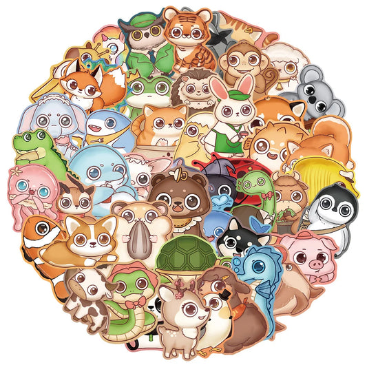 Cartoon Animal Graffiti Stickers for Snowboard Laptop Luggage Car Fridge Vinyl