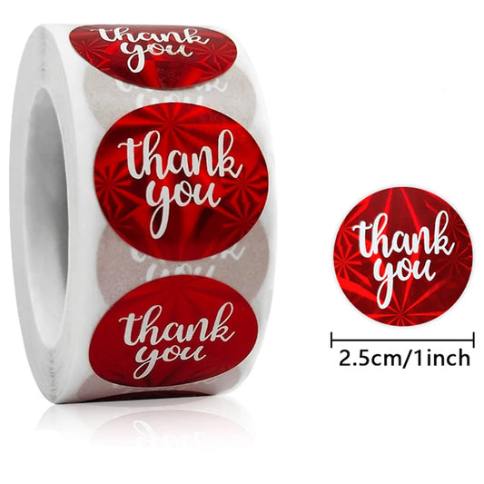 Colorful Thank You Stickers for Envelopes & Gifts