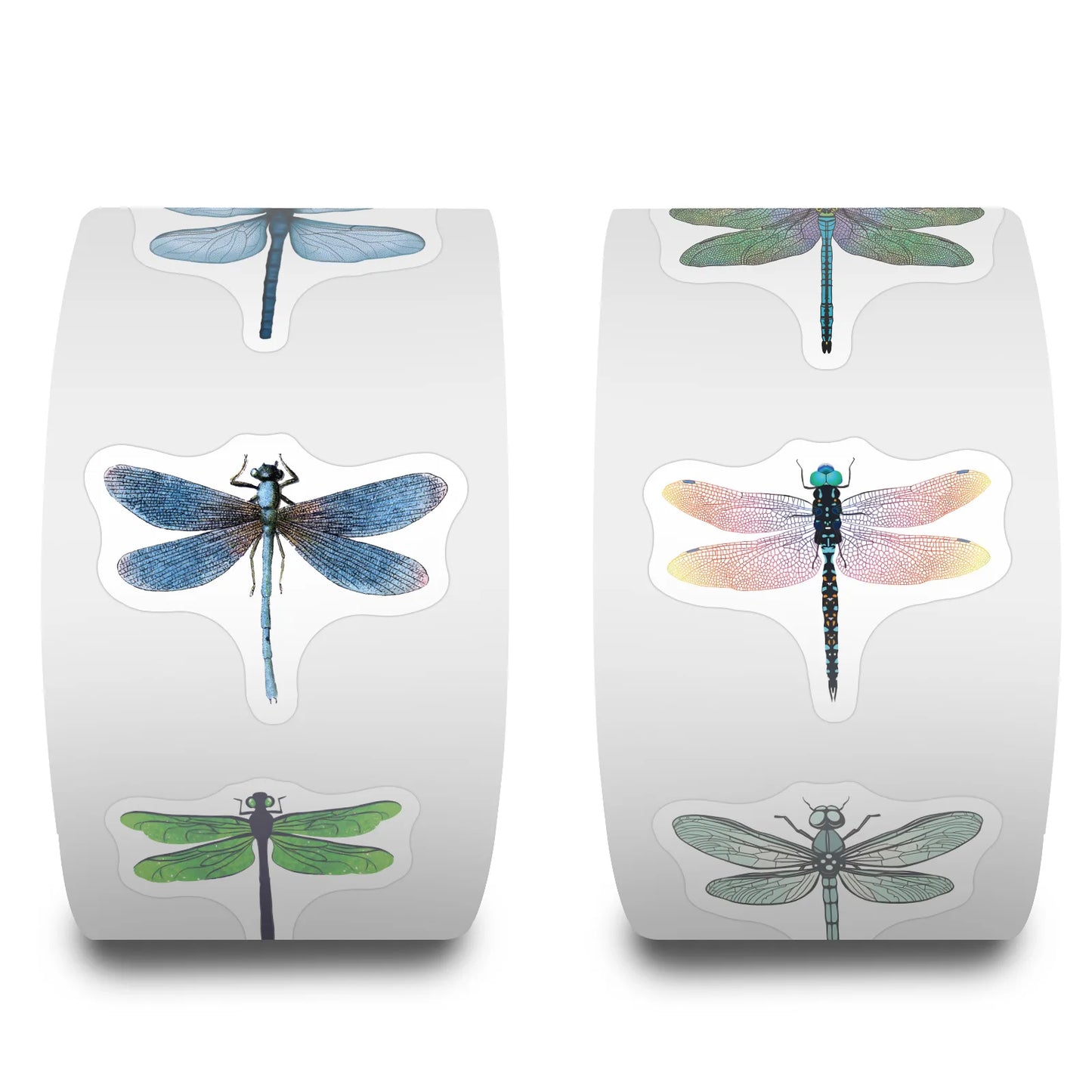 100-500pcs Beautiful Dragonfly Stickers for Notebook Stationery Scrapbook Sticker Aesthetic Scrapbook Material Craft Supplies