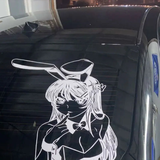 Anime Rabbit Girl Car Vinyl Decal Sticker