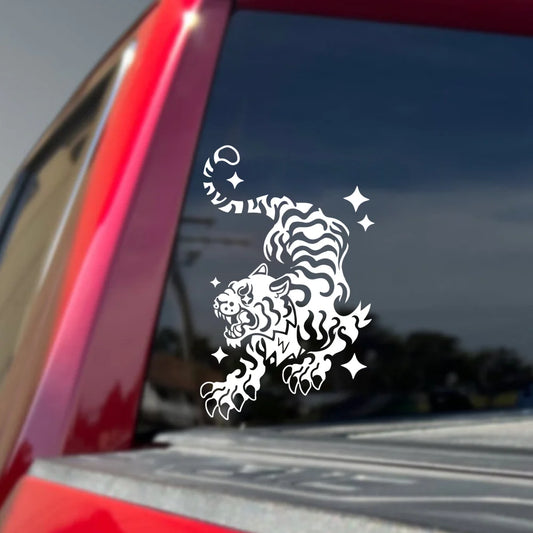 Tiger Car Window Stickers Waterproof Vinyl Decals