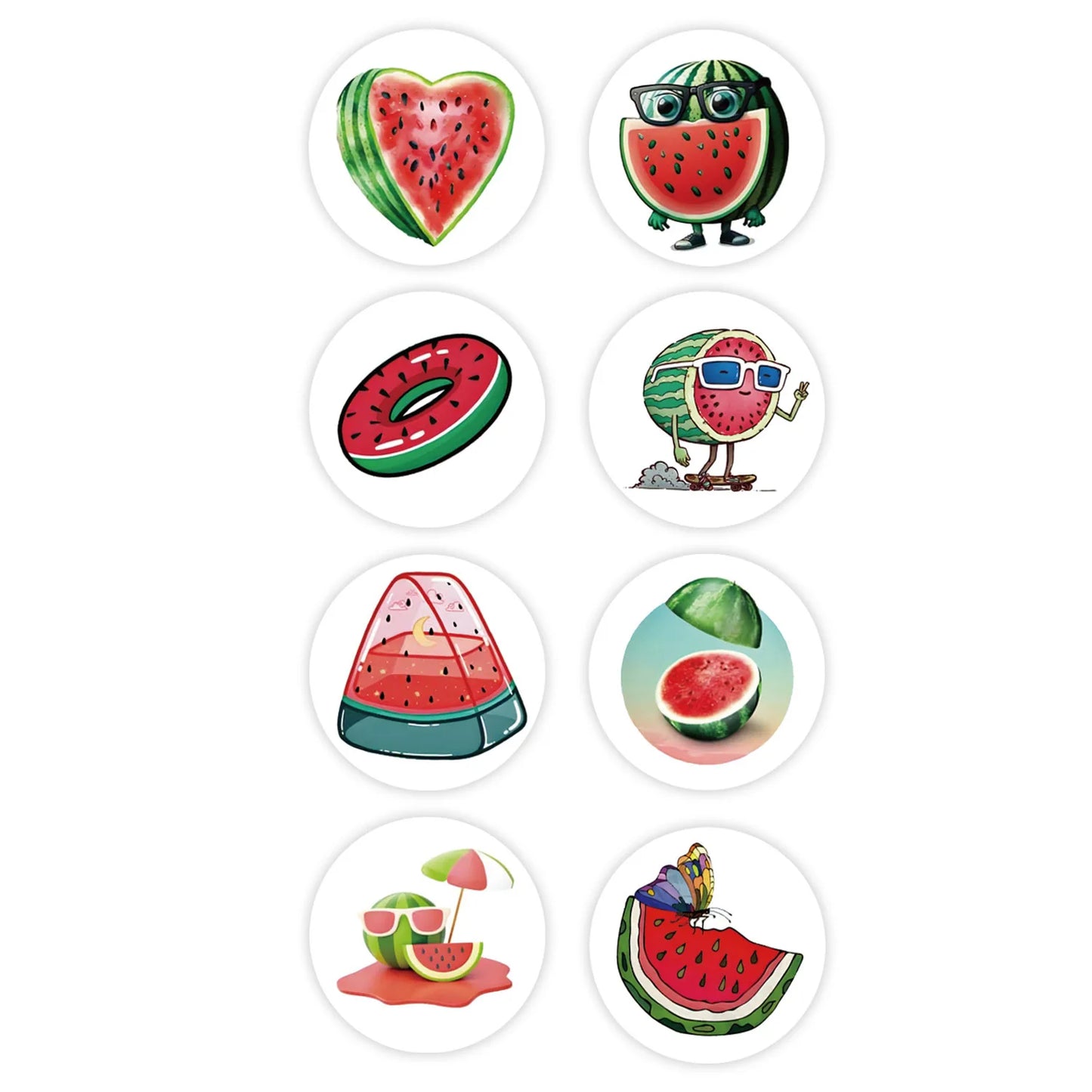 100-500pcs Summer Watermelon Stickers Crafts And Scrapbooking Stickers Kids Toys Book Decorative Sticker DIY Stationery