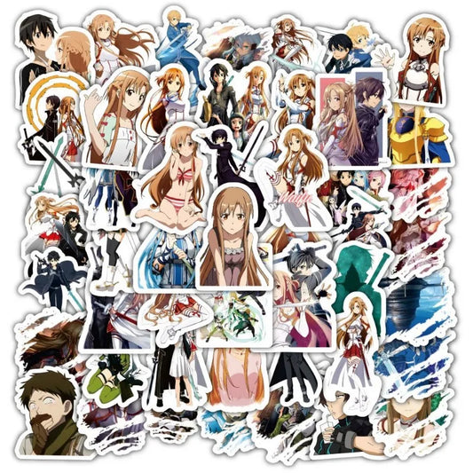 Sword Cartoon Stickers Pack for Laptop, Phone, Car, and More