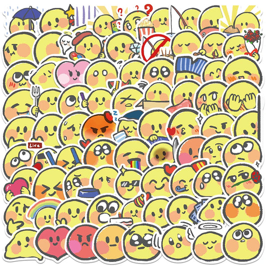 80pcs Cute Anime Sticker Set for Kids - Aesthetic PVC Scrapbooking Supplies