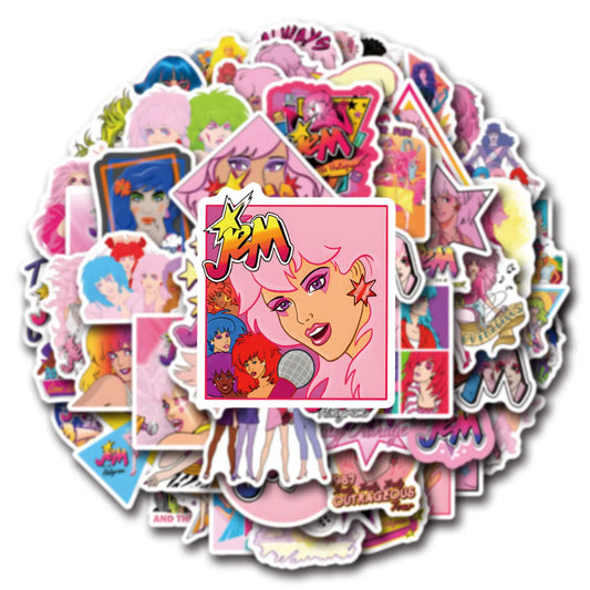 Jem & The Holograms Stickers: Laptop, Car, Bike Decals