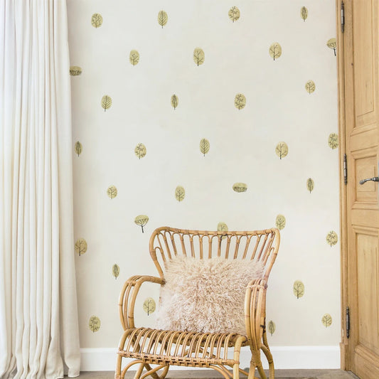 Watercolor Leaves Wall Stickers - Bedroom Living Room Decor Decals
