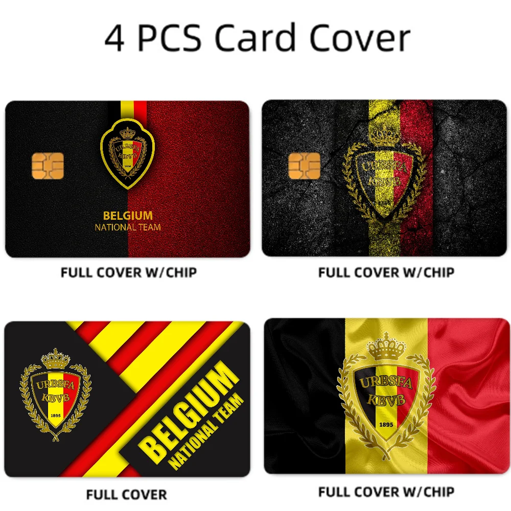 Belgium Football Card Stickers Set - Waterproof Gift