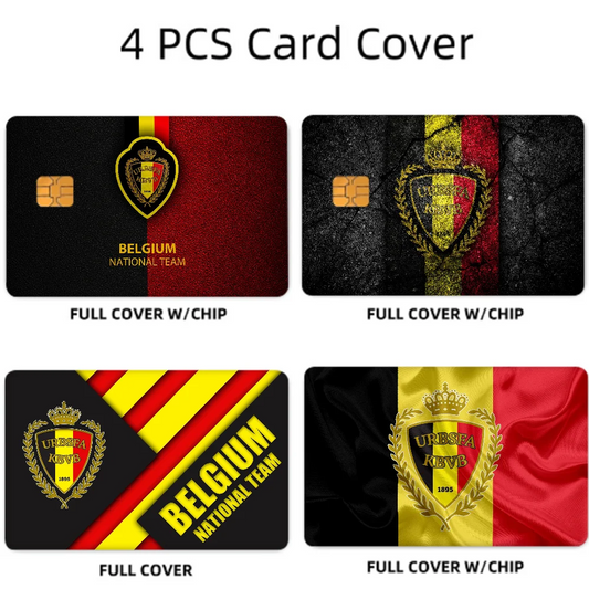 Belgium Football Card Stickers Set - Waterproof Gift