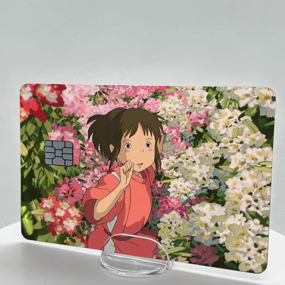 Spirited Away Cat Anime Credit Card Sticker Case