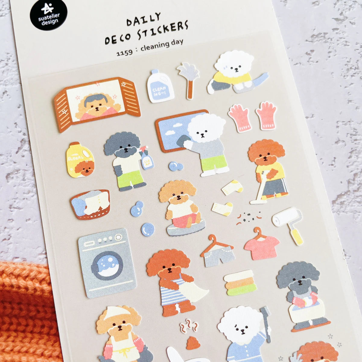 Korean Import Original Suatelier Daily Stickers Scrapbooking Diy Journal Stationery Sticker Children Decor Art Supply