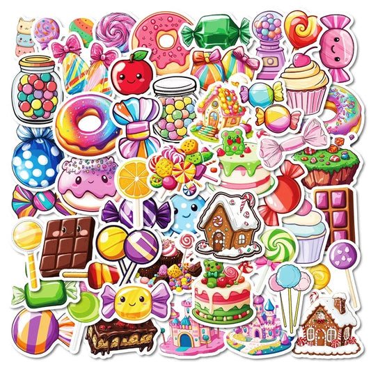 Kawaii Colorful PVC Stickers for Kids Scrapbooking 10/30/50PCS