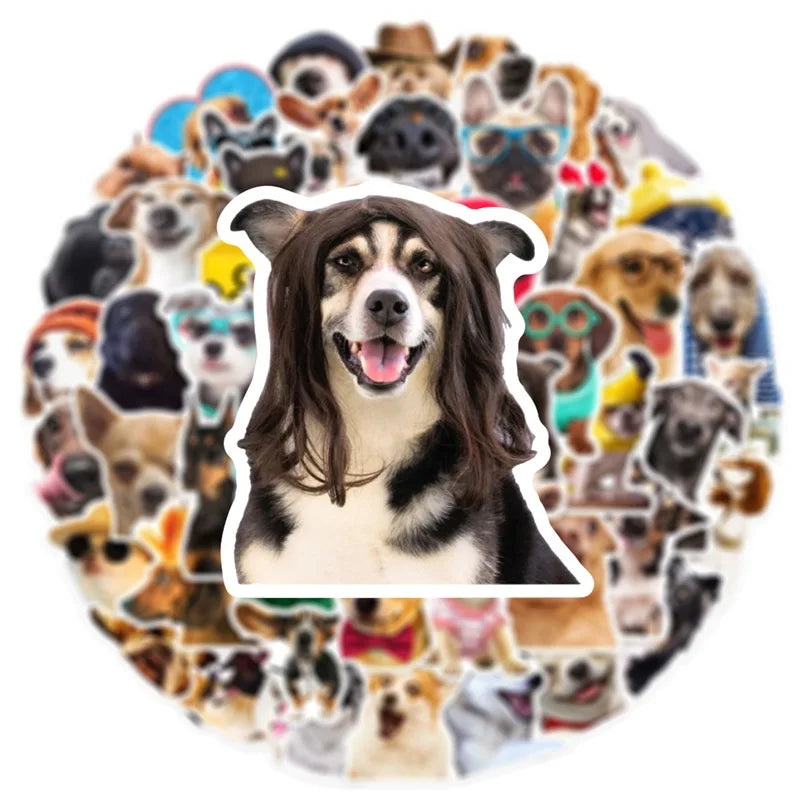 10/30/50PCS Cartoon Life Dog Children's PVC Sticker Aesthetic Decoration Scrapbooking Stationery School Supplies for Kids