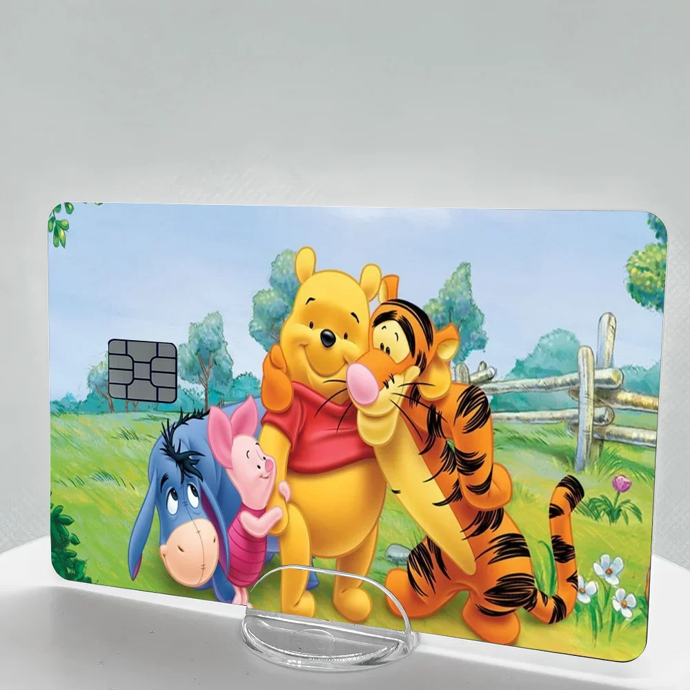 Winnie the Pooh Anime Cartoon Credit Card Stickers Set