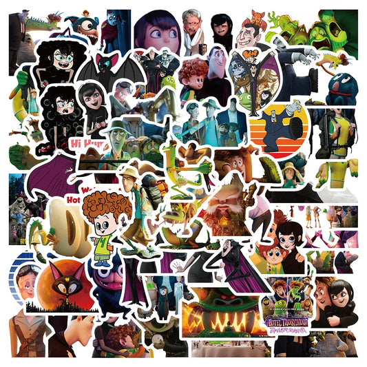 50/60Pcs Anime Comedy Hotel-Transylvania Stickers for Motorcycle Notebook Computer Car Children's Toys Refrigerator