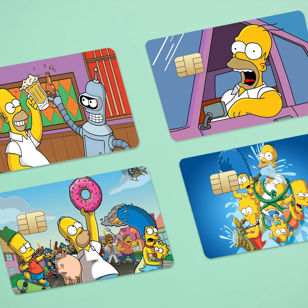 Simpsons Matte Card Skin Sticker for Credit/Debit Cards