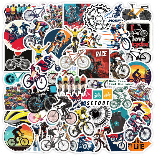 10/50pcs Cool Mountain Bike MTB Graffiti Stickers Laptop Guitar Luggage Skateboard Car Waterproof Cool Sticker Decal Kids Toys