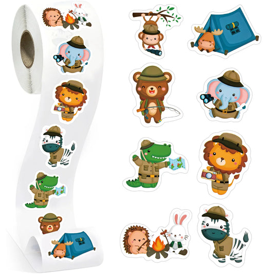 Cartoon Animal Elephant Stickers for Kids Rewards