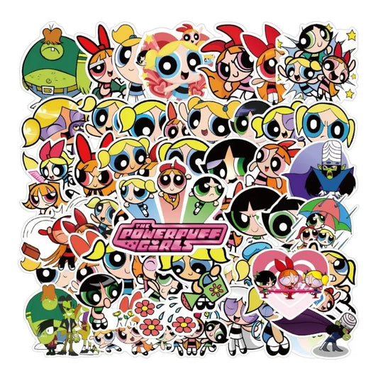 Powerpuff Girls Stickers for Luggage, Water Bottles, Phones, Laptops, Scooters, Fridges