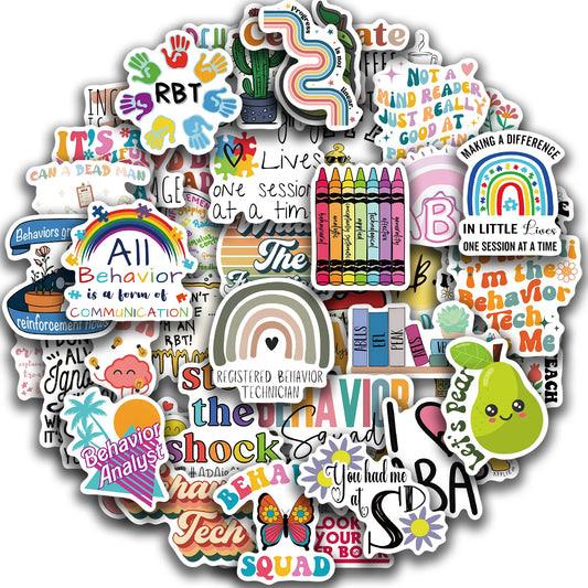 50Pcs Aesthetic Stickers for Laptop, Luggage, Phone, Guitar