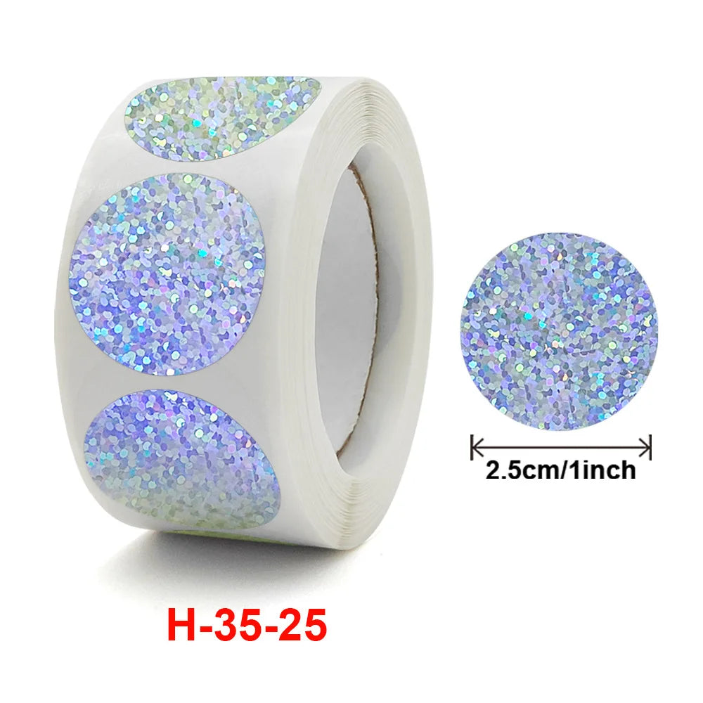 50-500pcs Glitter Star Stickers for Kids School Teacher Reward Sticker Party Decor Small Business Label Scrapbooking Stickers