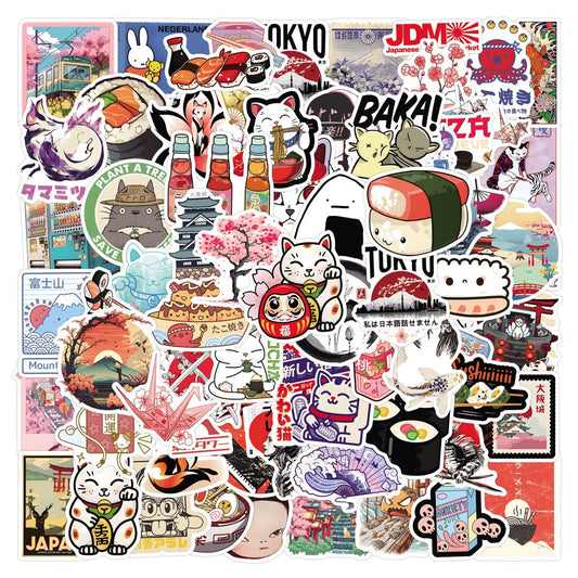 Cartoon Series Sticker Pack: DIY Fridge Laptop Luggage Skateboard Graffiti