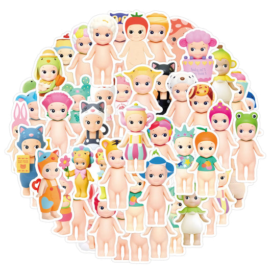 60 Cute Sonny Angel Stickers: Waterproof Decals Set