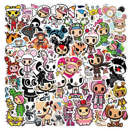 Tokidoki Stickers Pack for Laptop, Phone, Suitcase, Scrapbooking, Stationery