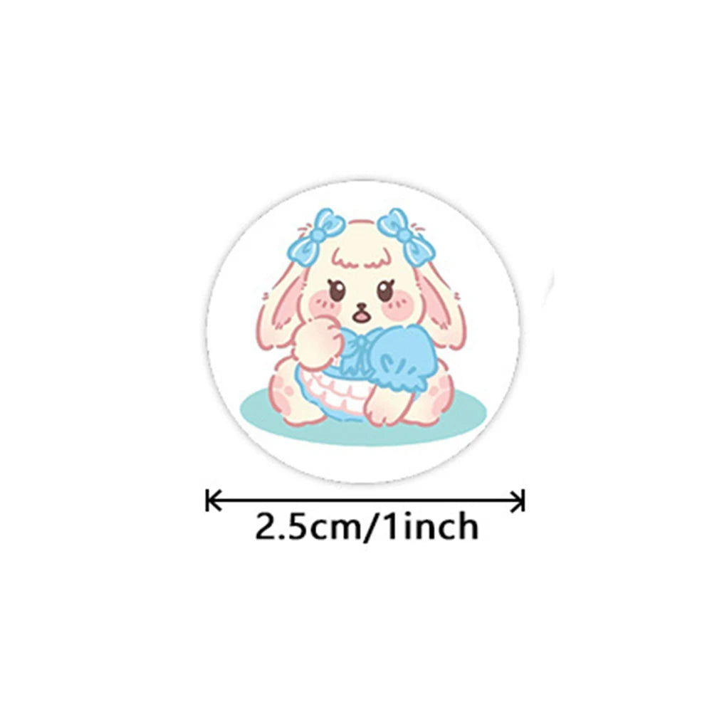 100-500pcs Cartoon Animal Children Sticker Label Cute Toy Game Adhesive Labels Sticker DIY Gift Sealing Label Decoration