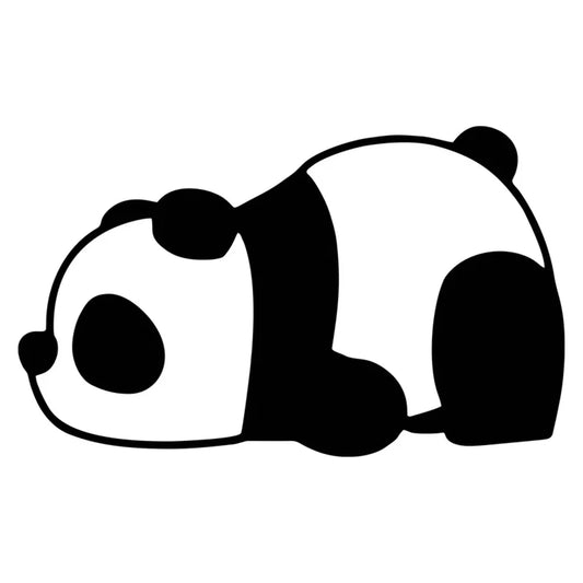 Cute Panda Car Stickers Vinyl Creative Decal Occlusion Scratch Refrigerator Air Conditioner Car Accessories