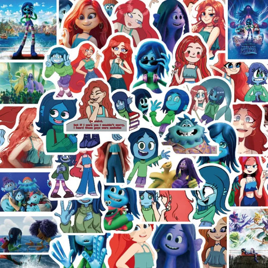 Ruby Gillman Teenage Kraken Stickers Pack for Laptop, Phone, Water Bottle, Suitcase, Stationery, Fridge