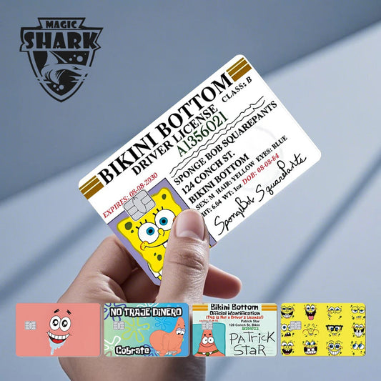 SpongeBob Patrick PVC Card Sticker Skin