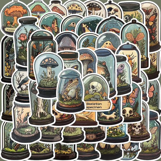 50pcs Cartoon Graffiti Stickers for Helmet, Wall, Desktop Decoration
