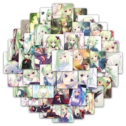 59pcs Senren*Banka Anime Stickers for Luggage, Water Cup, Phone, Laptop, Scooter, Refrigerator Decoration