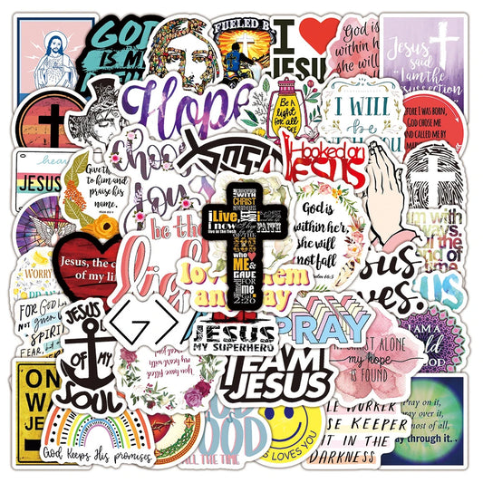 Bible Prayer Jesus Sticker Decals for Laptop Luggage Motorcycle Travel Wholesale