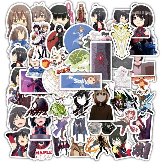 Bofuri Stickers: 60pcs Defense Max Luggage Phone Notebook Decor