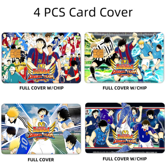 Captain Tsubasa Card Skin Stickers 4pcs Set