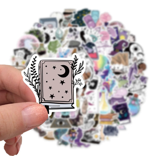 Bohemian Witch Magic Potion Gem Stickers - DIY Laptop Phone Fridge Aesthetic Decals (10/30/50/100PCS)