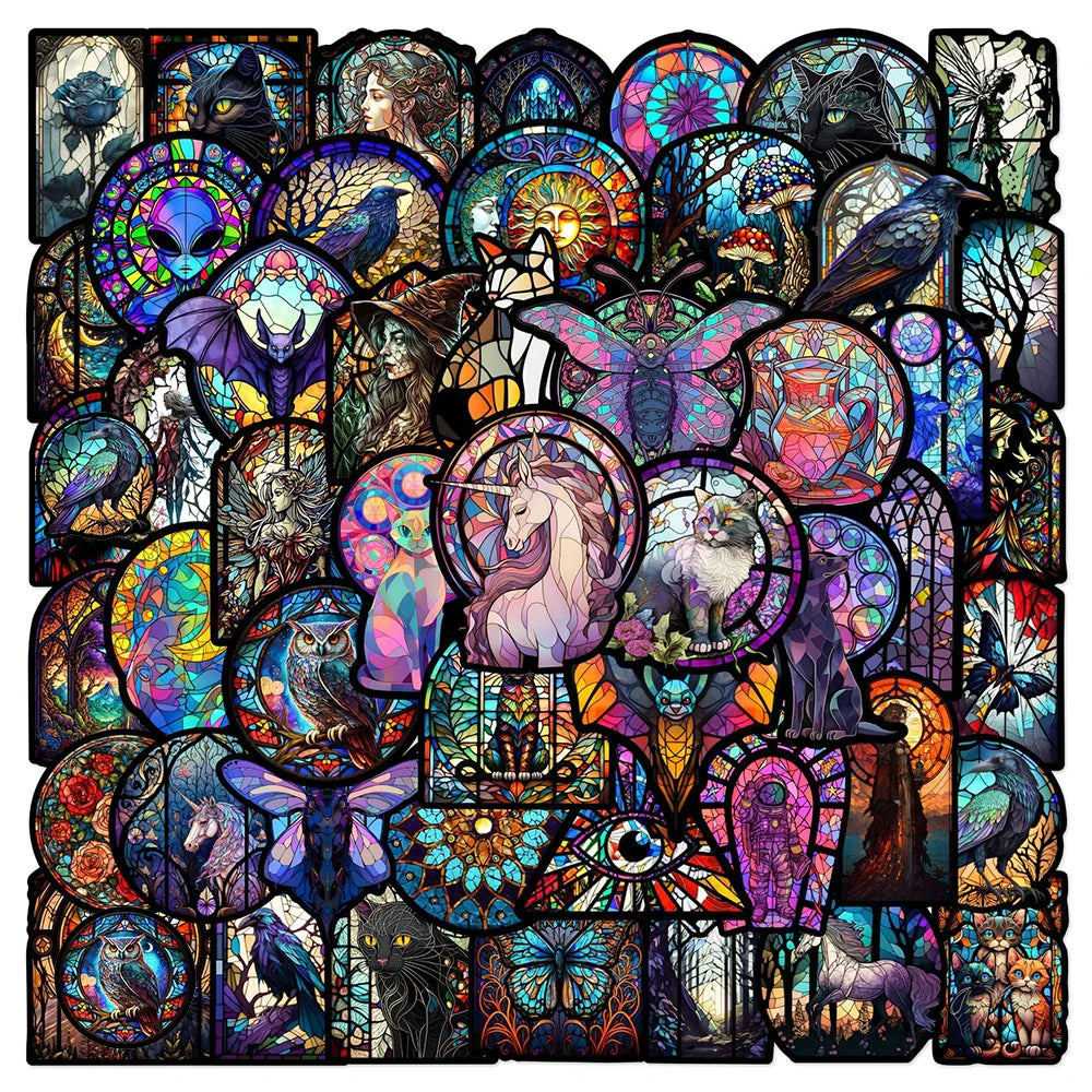 Cool Animal Graffiti Stickers - 10/30/50pcs Waterproof Decals for Laptop, Luggage, Phone, Car