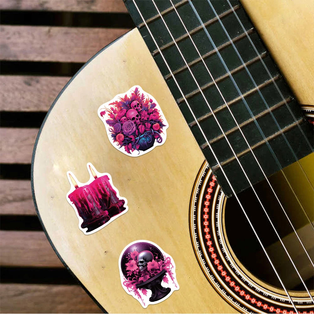 10/25/50PCS Fantasy Purple Black Magic Graffiti Sticker Waterproof PVC Decorative Luggage Phone Guitar Laptop Cool Toys Decal