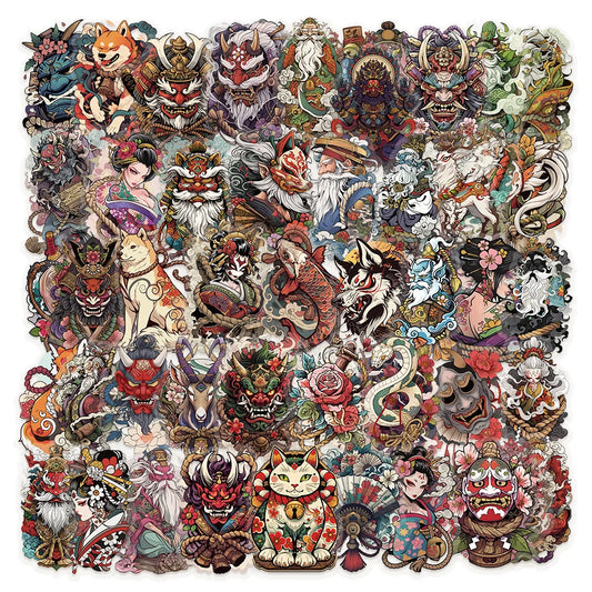 Cartoon Tattoo Art Stickers PVC Waterproof Skateboard Notebook Graffiti Toy