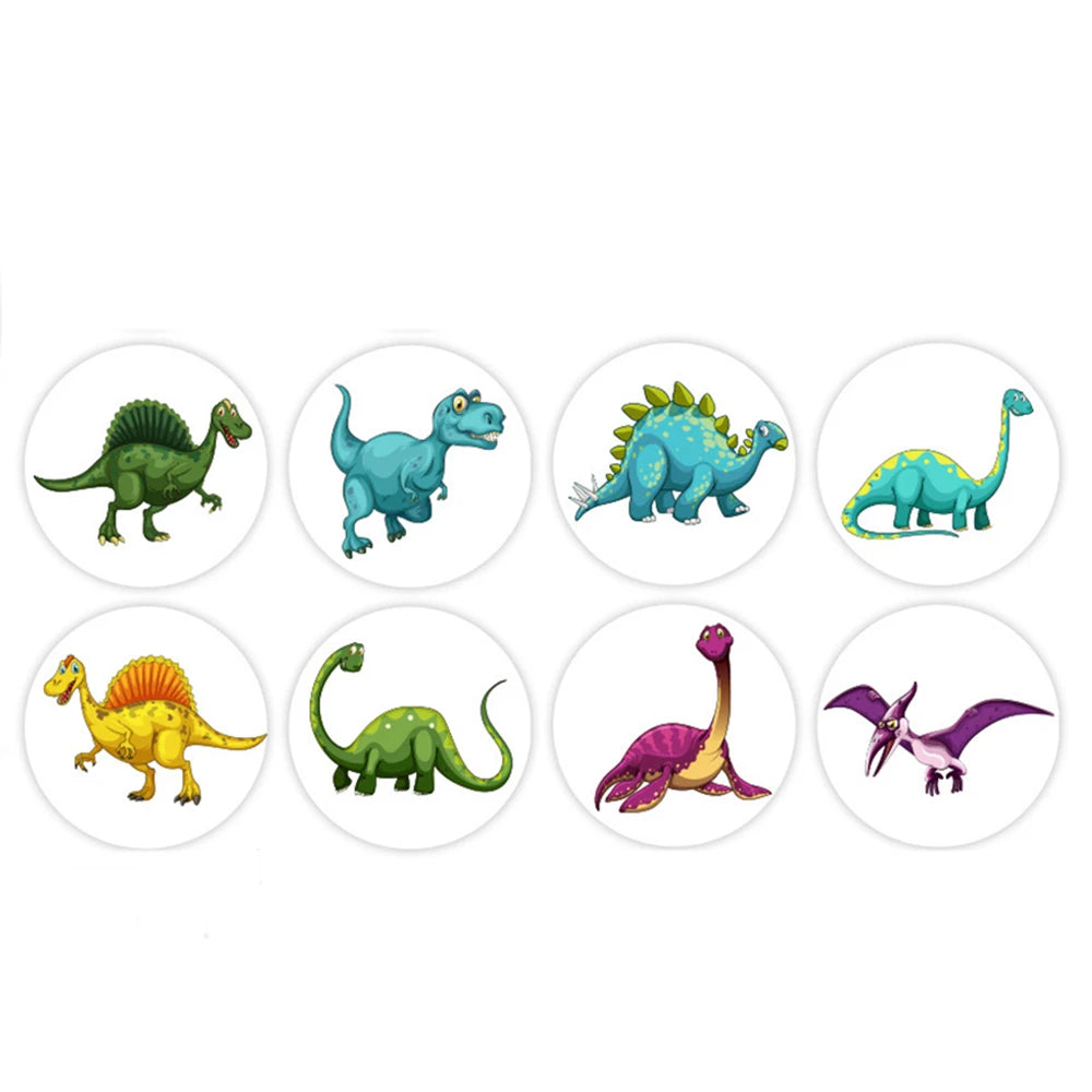 100-300pcs Dinosaur Animals Cartoon Stickers for kids school teacher Classroom Use Kids Toy Sticker Reward Encouragement Sticker