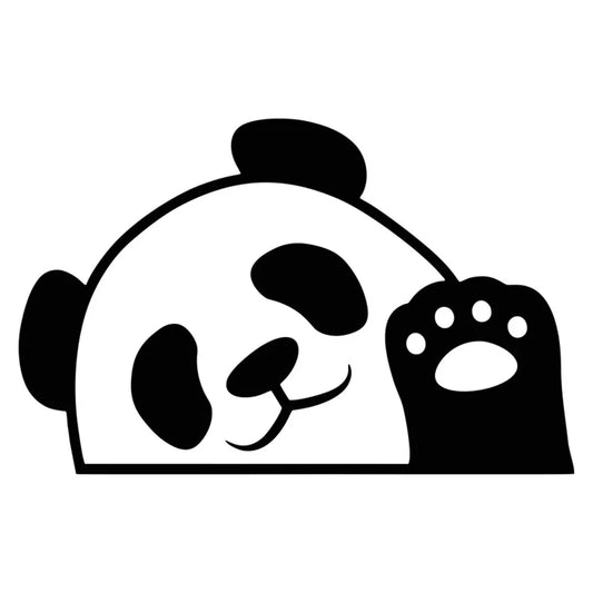 Panda Car Stickers Vinyl  Creative Decal Cute Occlusion Scratch Refrigerator Air Conditioner Car Accessories Car Sticker